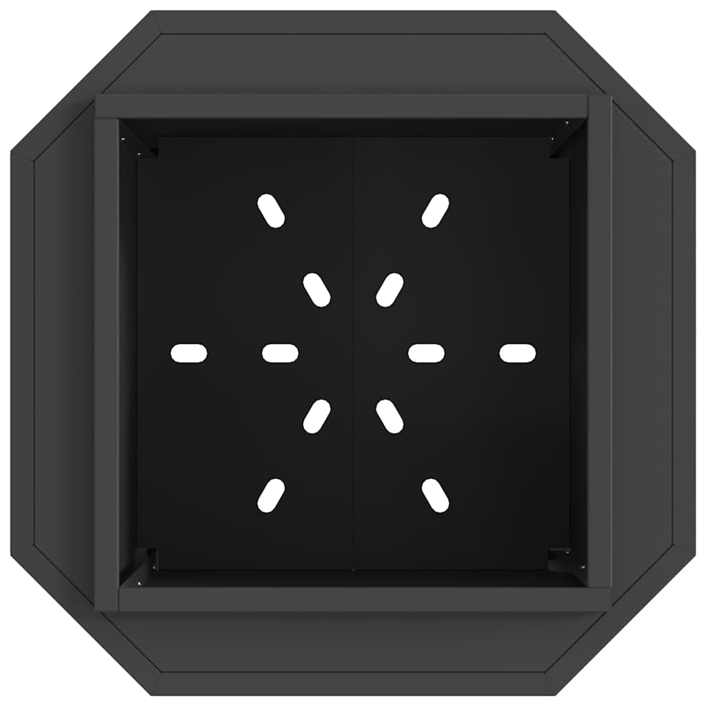 Feuerplatz Schwarz 48 x 48 x 51 cm Kaltgewalzter Stahl
