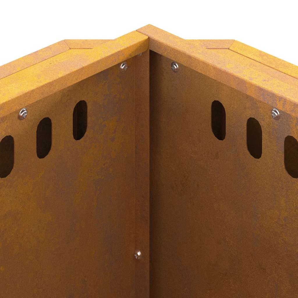Feuerplatz Braun 48 x 48 x 51 cm Witterungsbeständiger Stahl