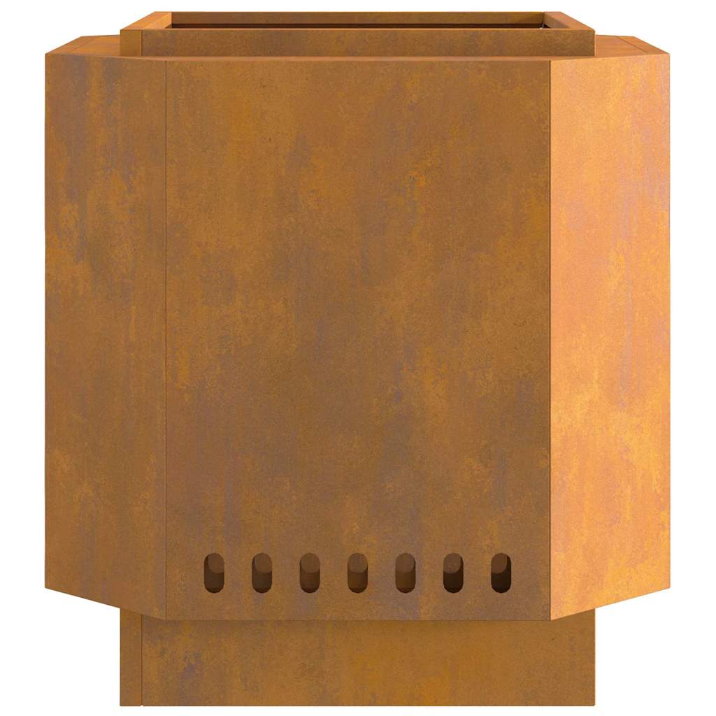 Feuerplatz Braun 48 x 48 x 51 cm Witterungsbeständiger Stahl