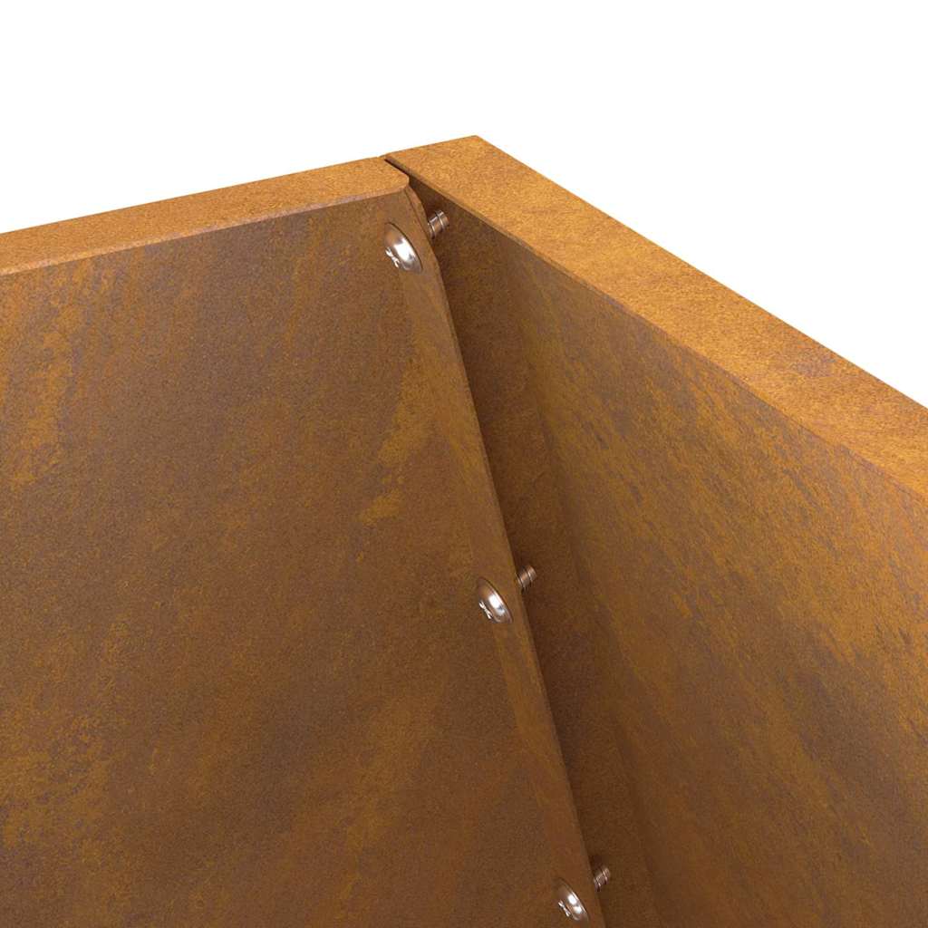 Feuerplatz Braun 50 x 50 x 100 cm Witterungsbeständiger Stahl
