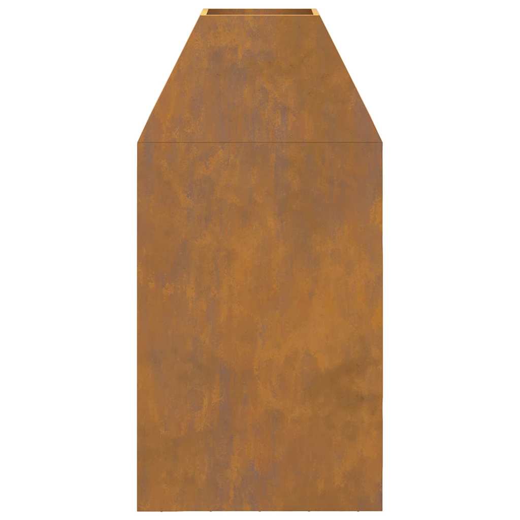 Feuerplatz Braun 50 x 50 x 100 cm Witterungsbeständiger Stahl