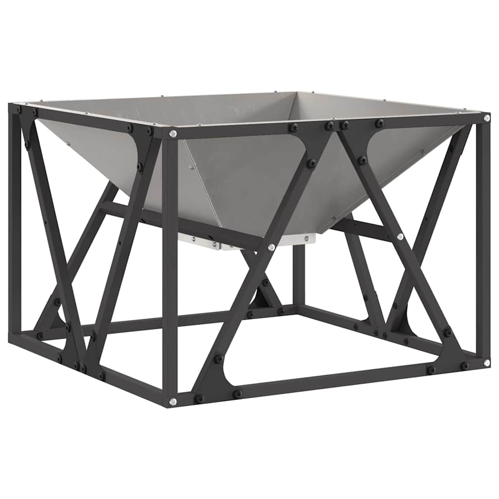 Feuerplatz Braun 50 x 50 x 35 cm Witterungsbeständiger Stahl