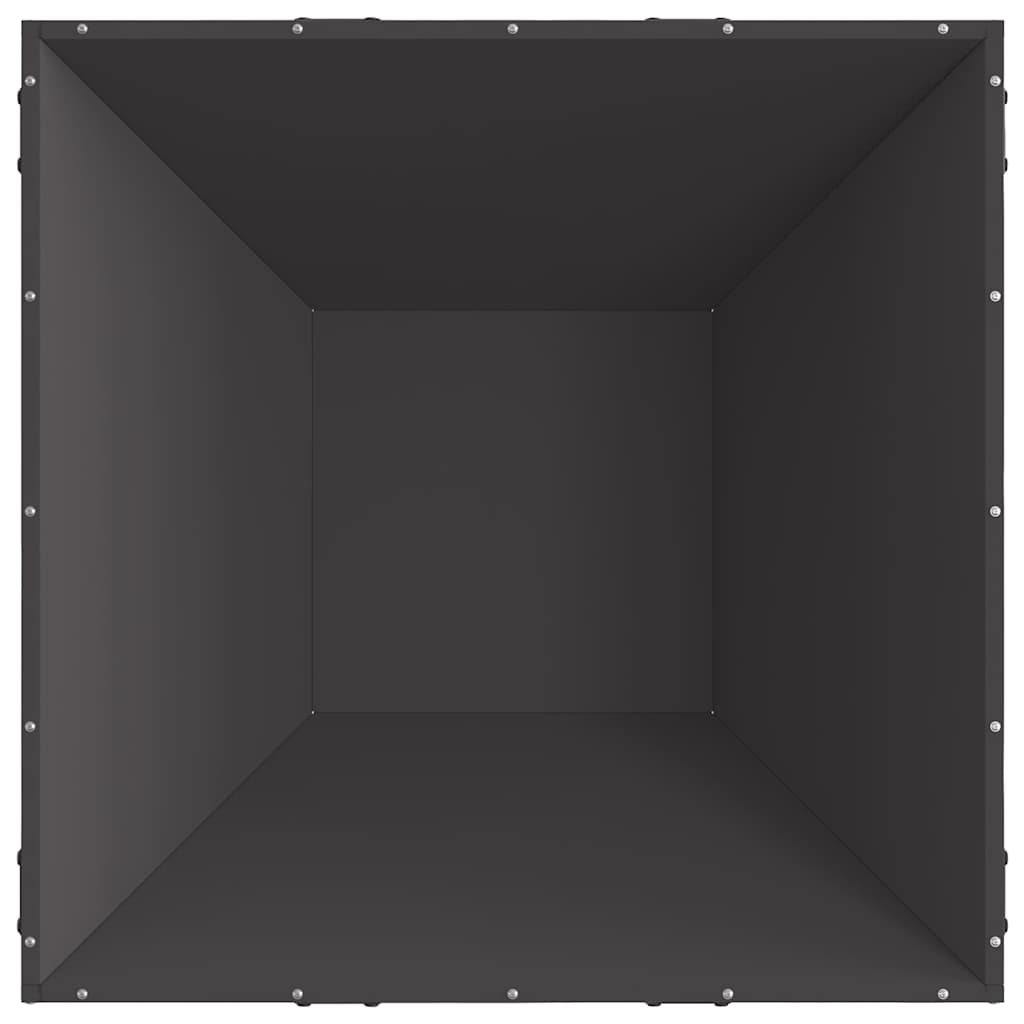 Feuerplatz Schwarz 80 x 80 x 40 cm Kaltgewalzter Stahl