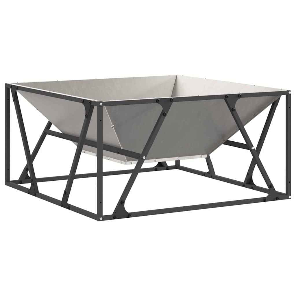 Feuerplatz Braun 80 x 80 x 40 cm Witterungsbeständiger Stahl