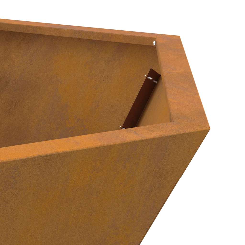 Feuerplatz Braun 75 x 75 x 28 cm Witterungsbeständiger Stahl