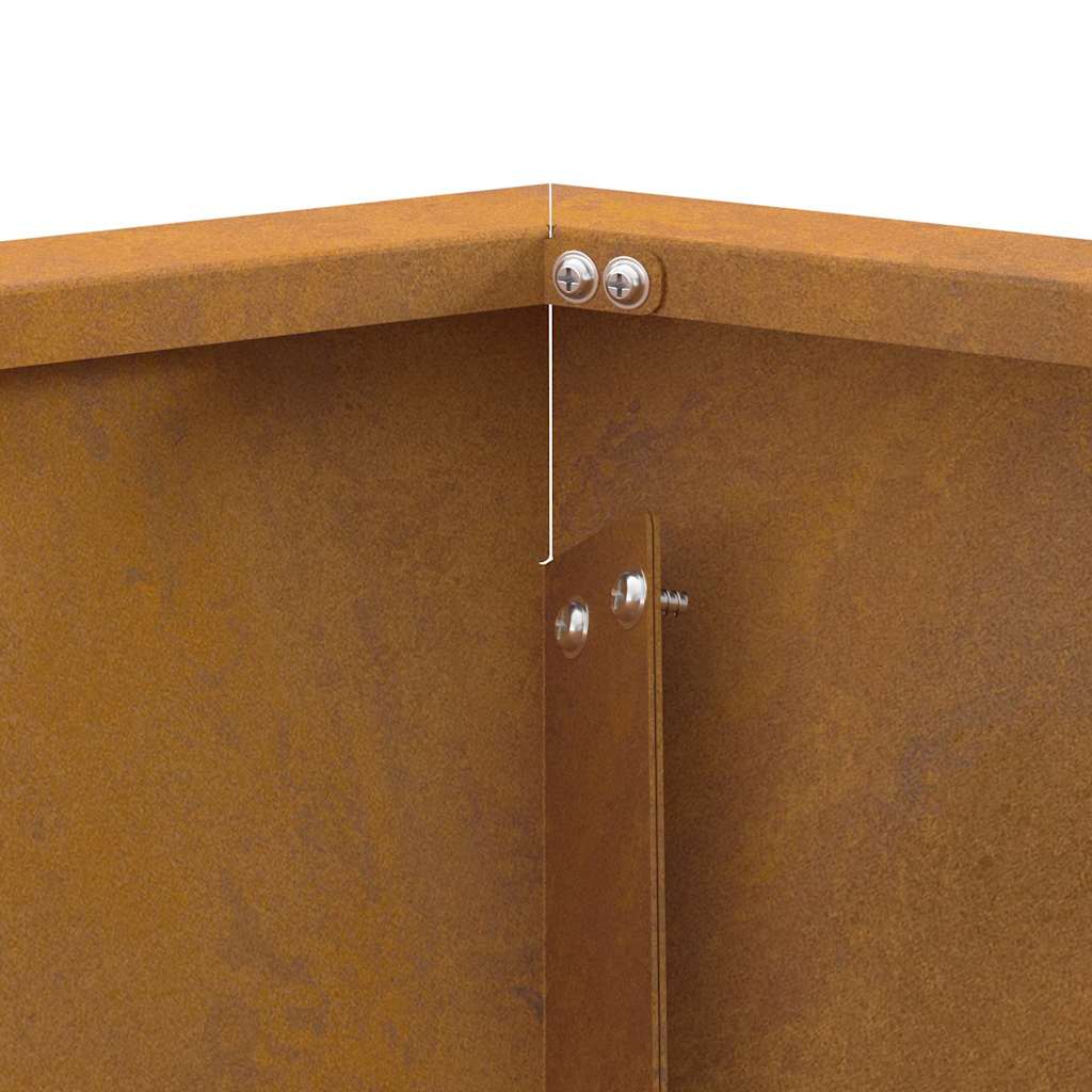 Feuerplatz Braun 75 x 75 x 28 cm Witterungsbeständiger Stahl