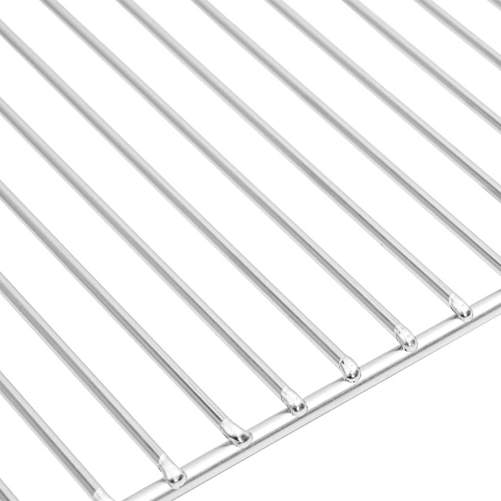 Grillrost Silber 40 x 35 cm Edelstahl