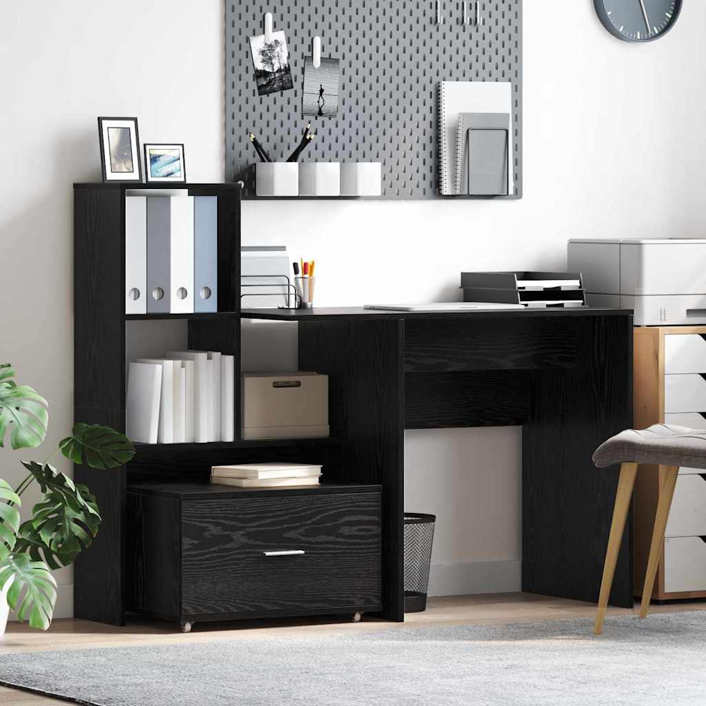 Schubladenschrank Schwarz 55 x 45 x 33,5 cm Holzwerkstoff