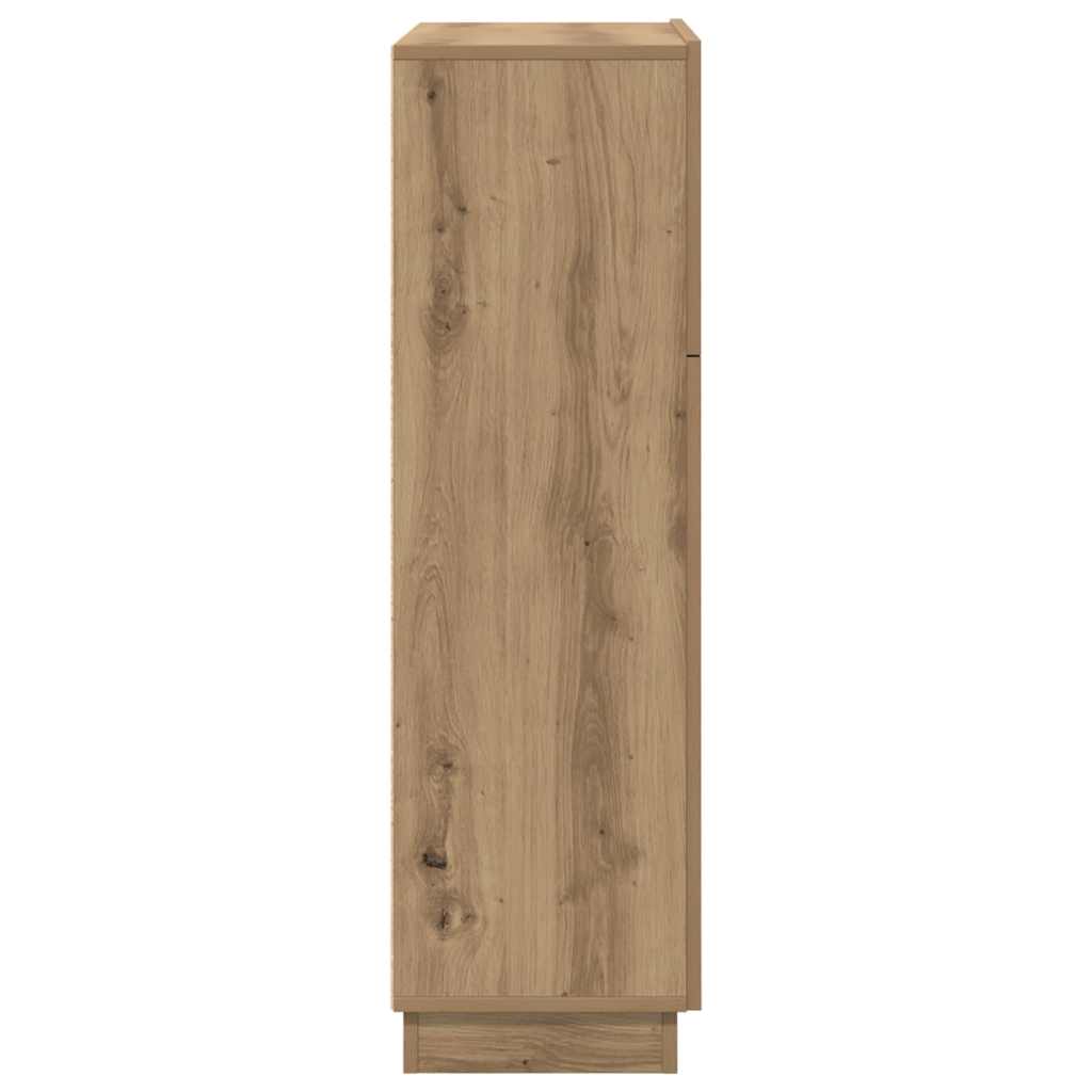 Schreibtisch mit Tür Eiche handwerklich 71,5 x 31,5 x 106,5 cm
