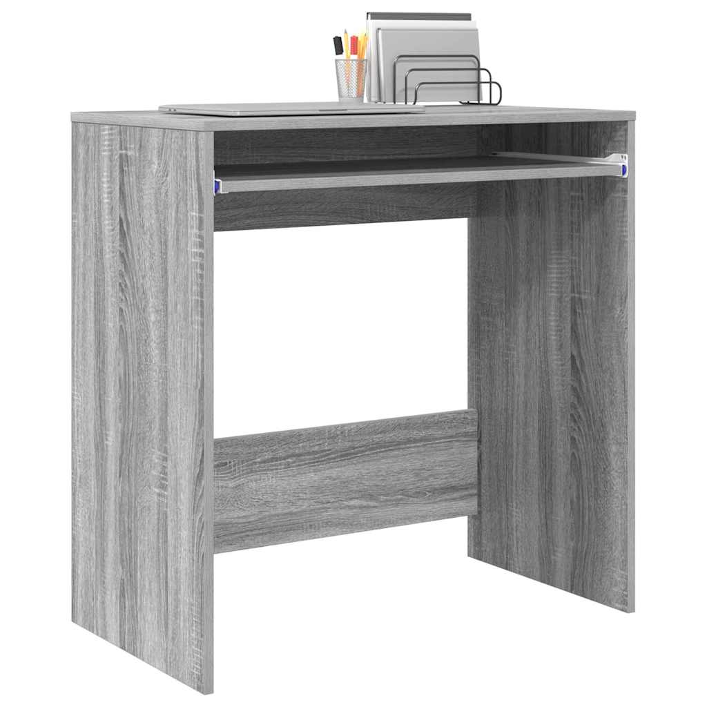 Tisch mit Regal Grau 77,5 x 43 x 79 cm Holzwerkstoff