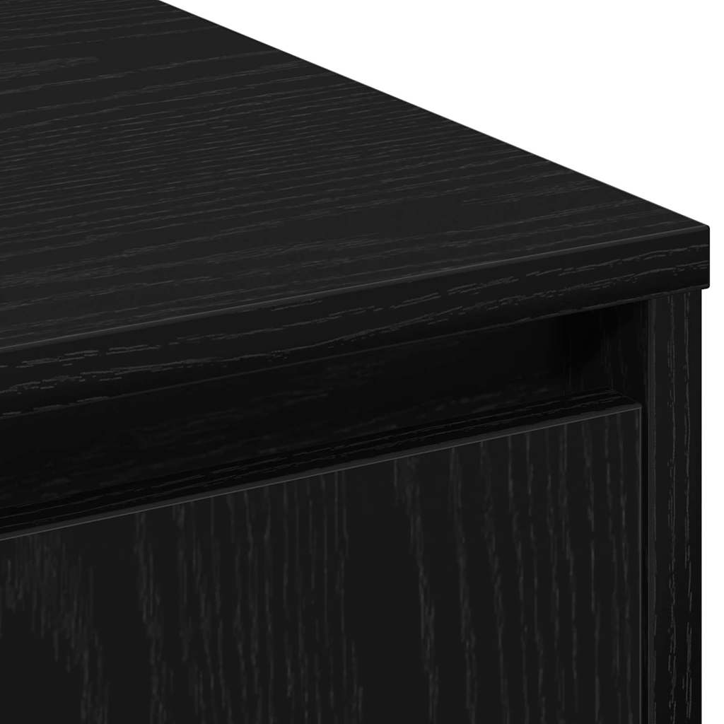Sideboard Schwarze Eiche 71 x 34,5 x 75 cm Holzwerkstoff