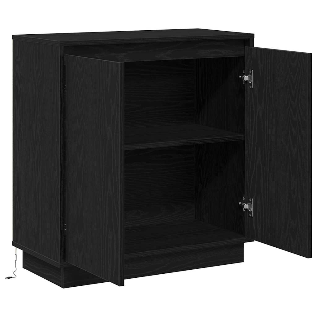 Sideboard Schwarze Eiche 71 x 34,5 x 75 cm Holzwerkstoff