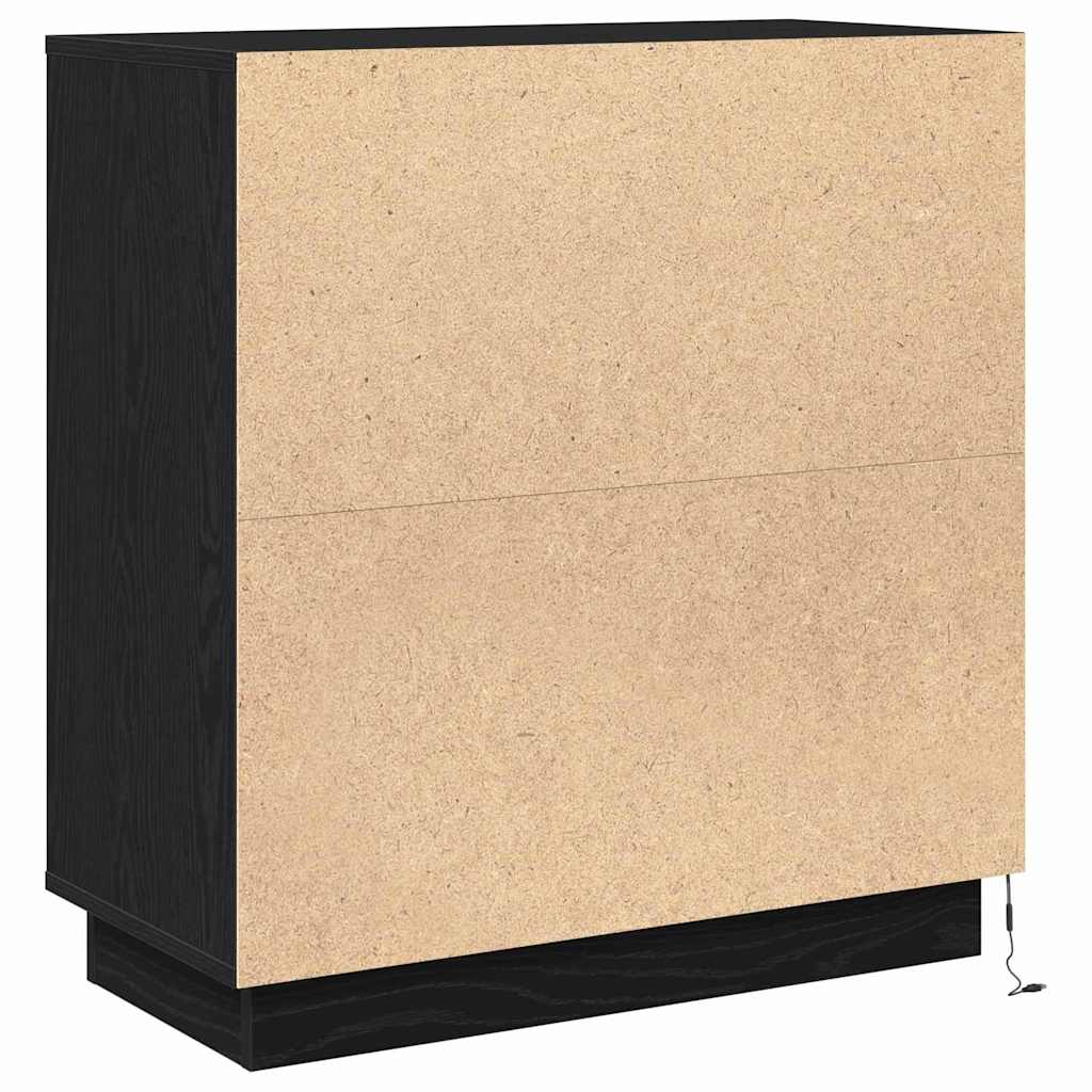 Sideboard Schwarze Eiche 71 x 34,5 x 75 cm Holzwerkstoff