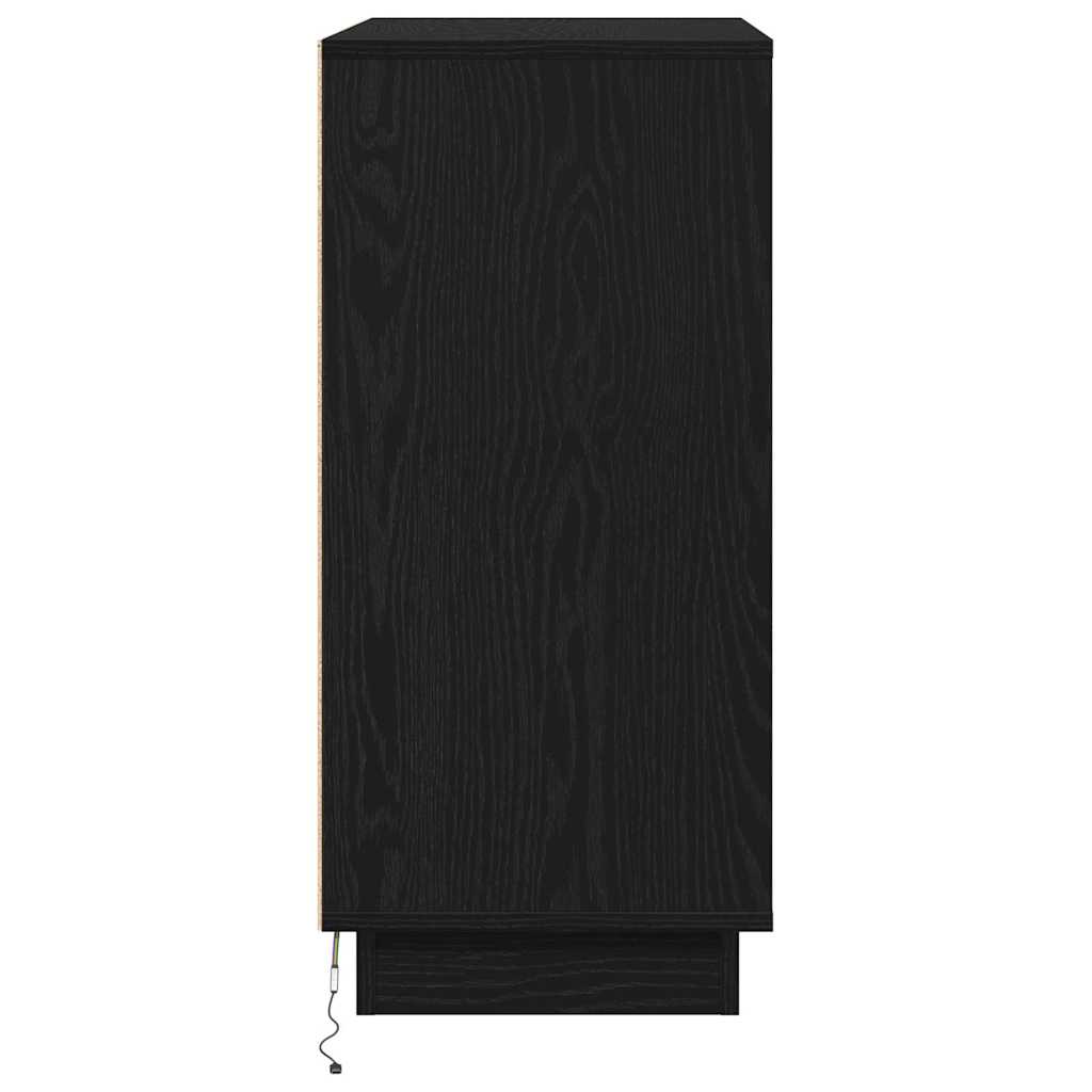 Sideboard Schwarze Eiche 71 x 34,5 x 75 cm Holzwerkstoff