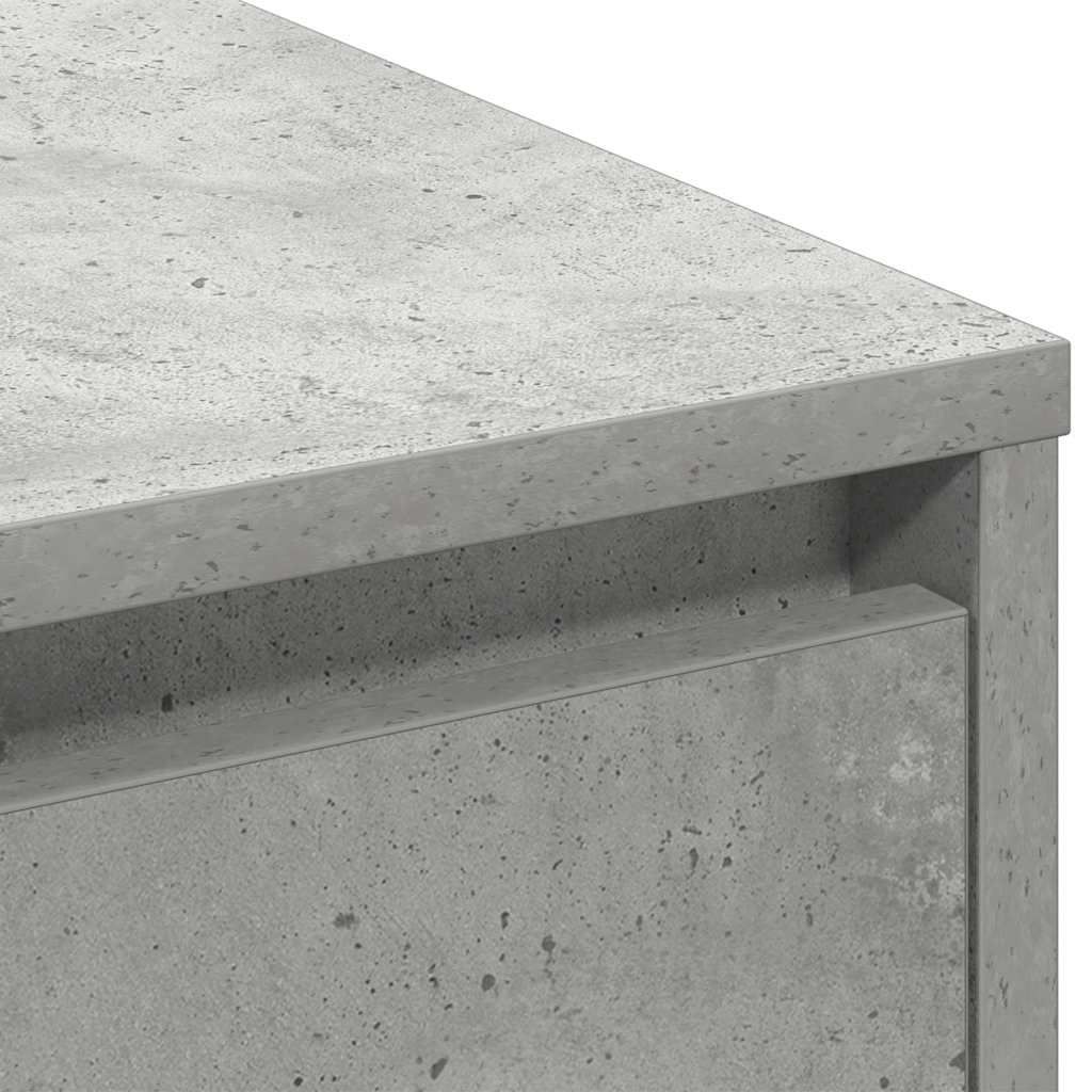 Sideboard mit Regal Beton Grau 71 x 34,5 x 75 cm Holzwerkstoff