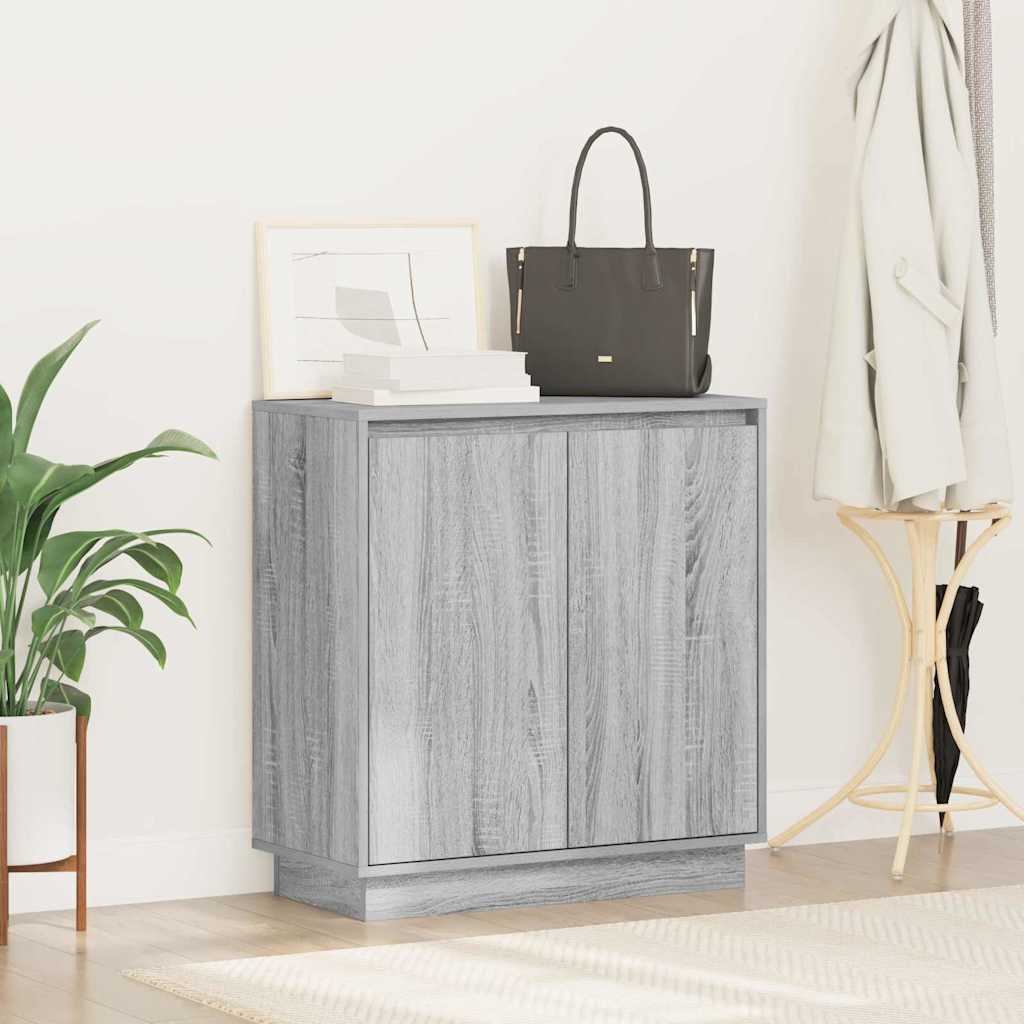 Sideboard mit Tür Graues Sonoma 71 x 34,5 x 75 cm Holzwerkstoff