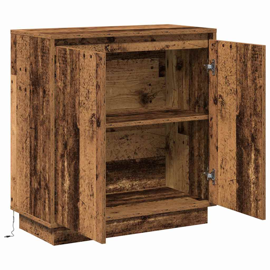Sideboard mit Regal Altholz 71 x 34,5 x 75 cm Holzwerkstoff