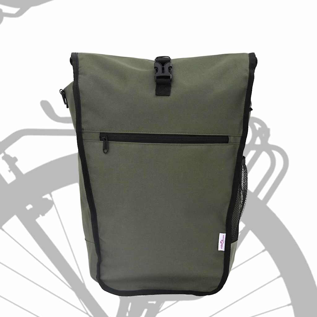 Fahrradtasche Olivgrün 34 x 16 x 59 cm Polyester
