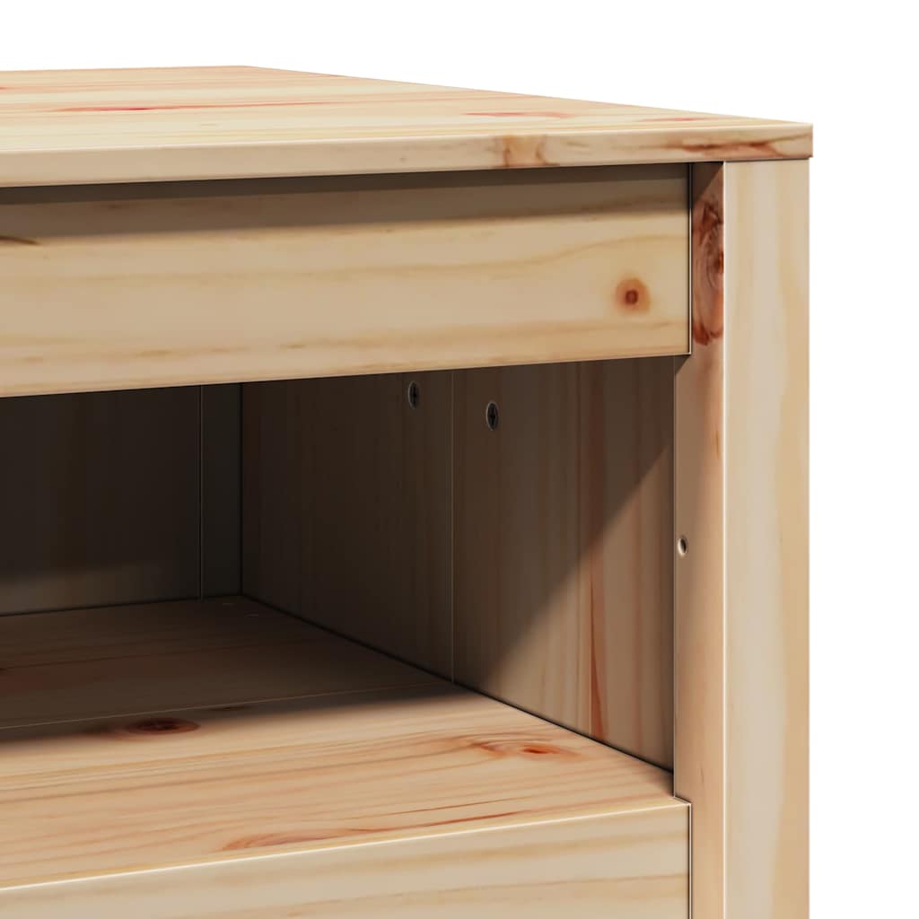 Küchenschrank mit Regal Braun 55 x 55 x 92 cm Massivholz Kiefer