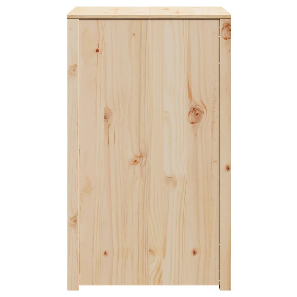 Küchenschrank mit Regal Braun 55 x 55 x 92 cm Massivholz Kiefer