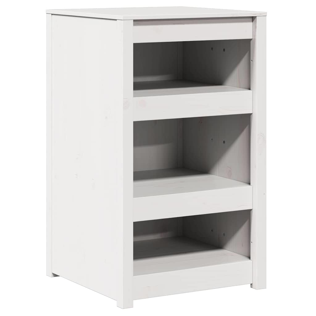 Küchenschrank mit Regal Weiß 55 x 55 x 92 cm Massivholz Kiefer