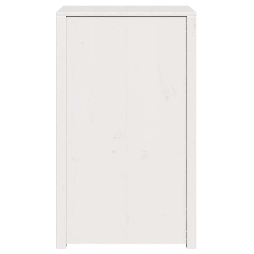 Küchenschrank mit Regal Weiß 55 x 55 x 92 cm Massivholz Kiefer