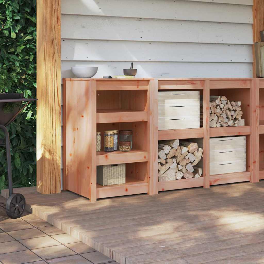 Küchenschrank mit Regal Braun 55 x 55 x 92 cm Massivholz Kiefer