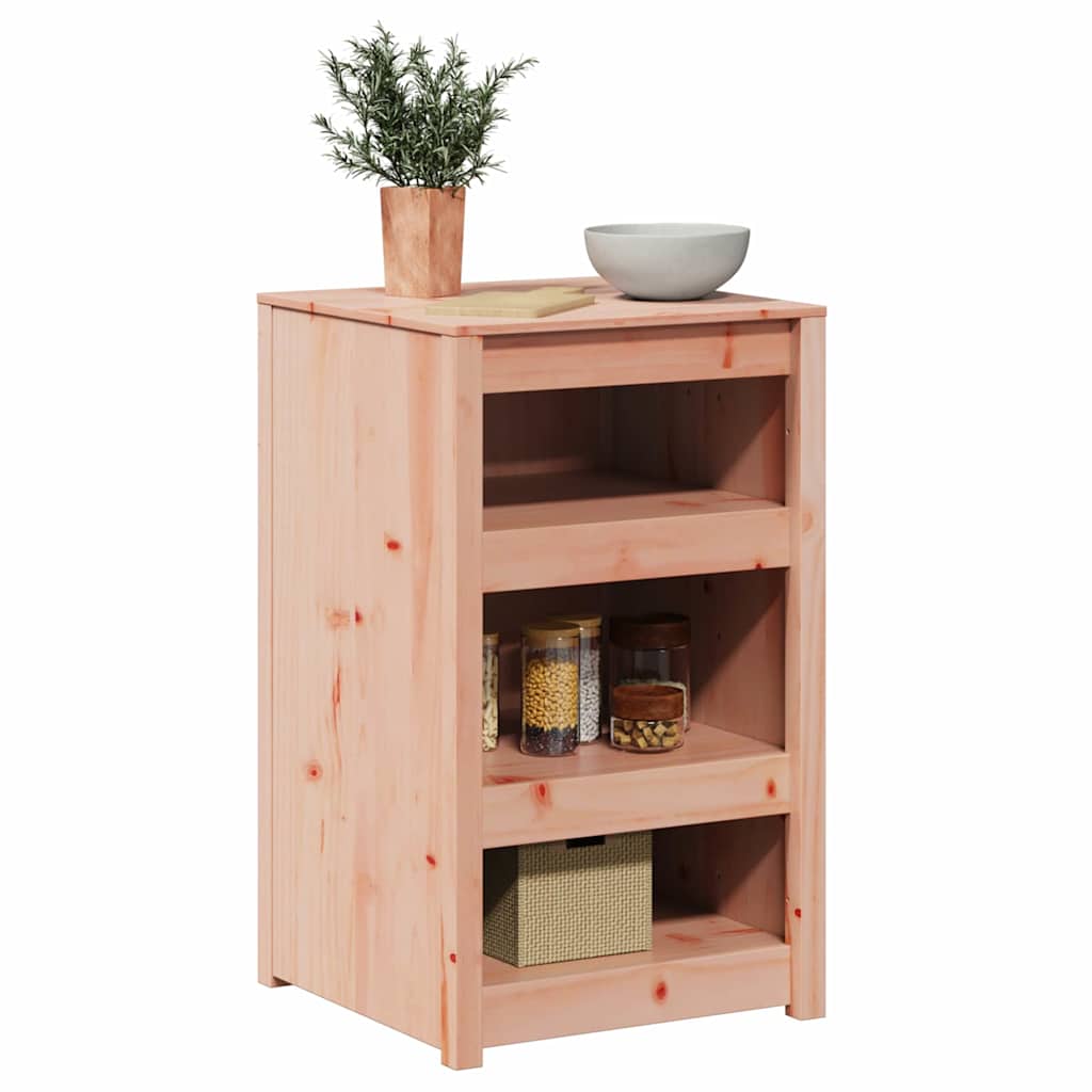Küchenschrank mit Regal Braun 55 x 55 x 92 cm Massivholz Kiefer