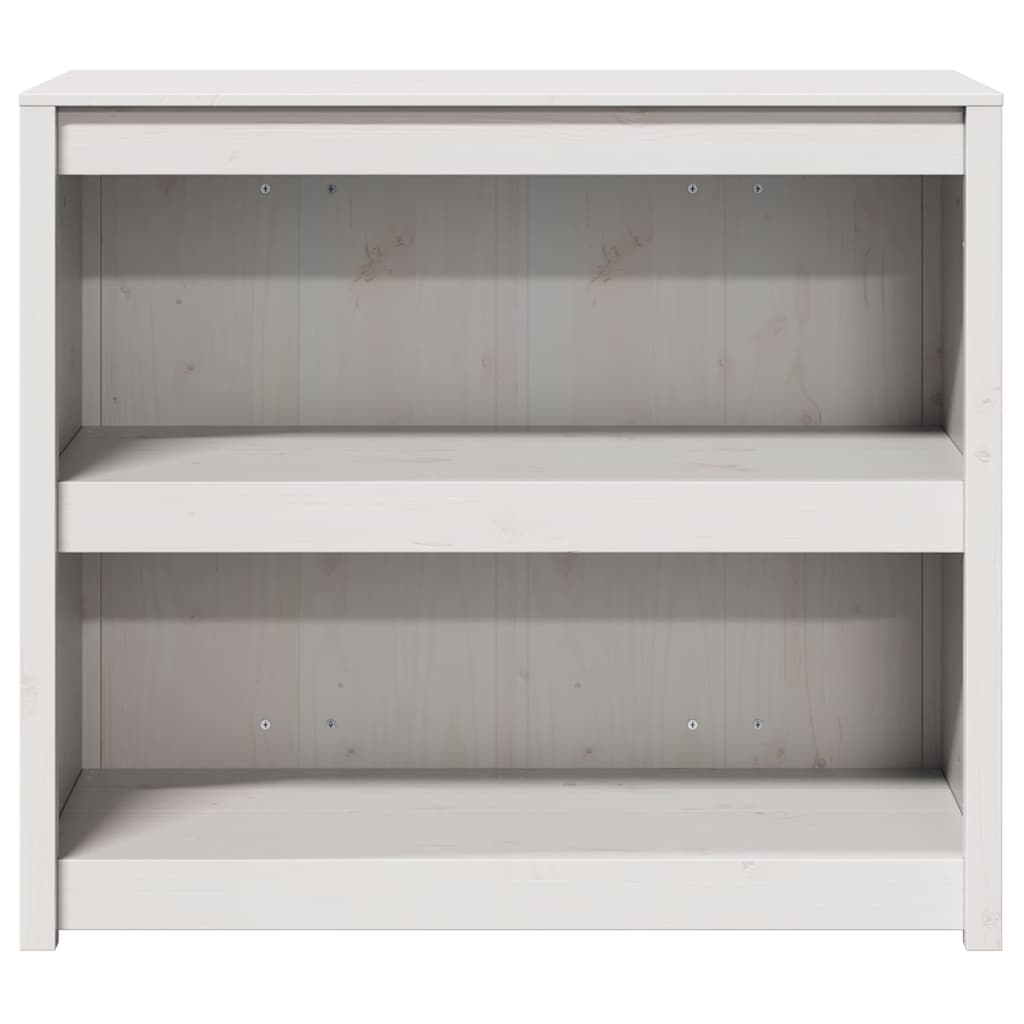 Küchenschrank mit Regal Weiß 106 x 55 x 92 cm Massivholz Kiefer