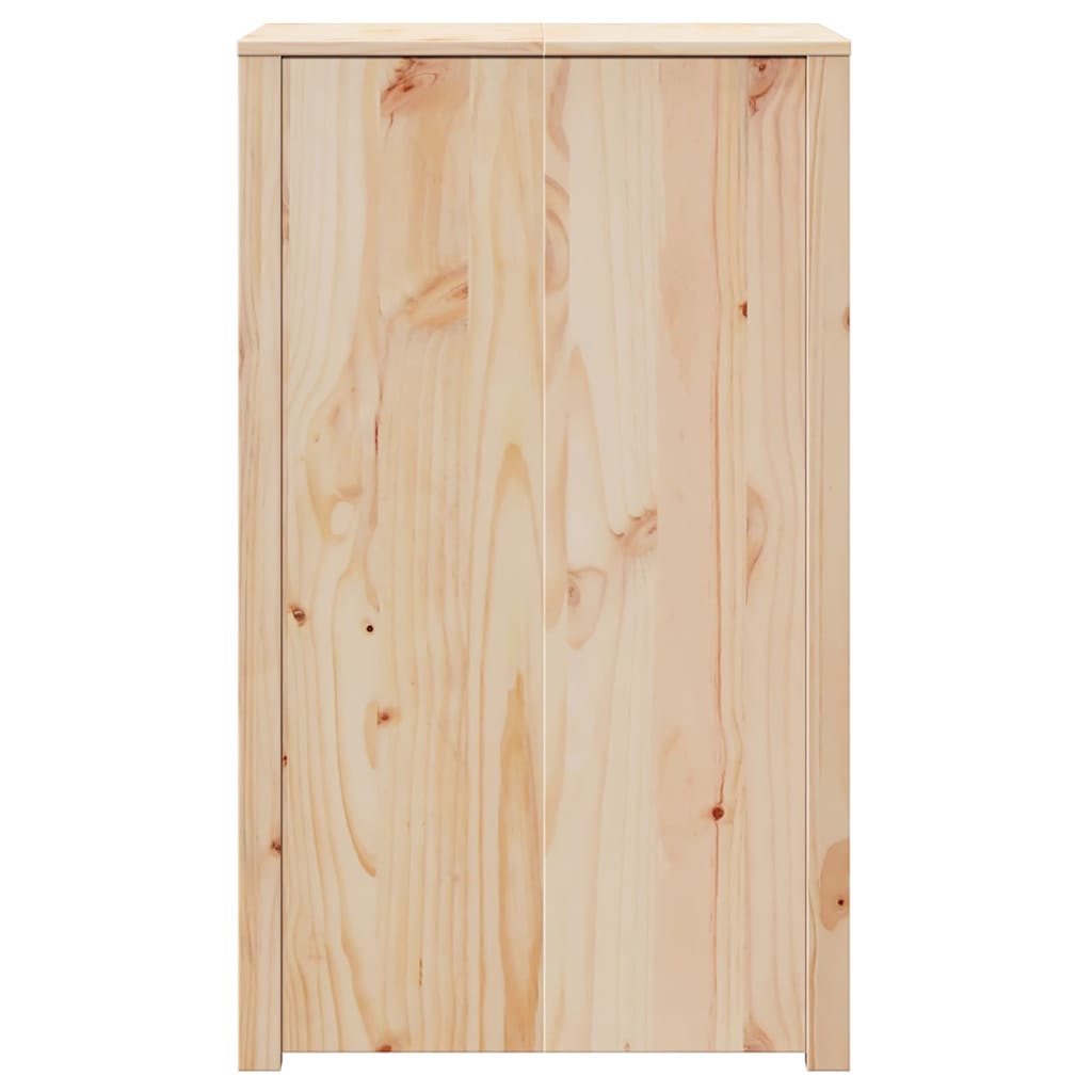 Küchenschrank mit Regal Braun 55 x 55 x 92 cm Massivholz Kiefer