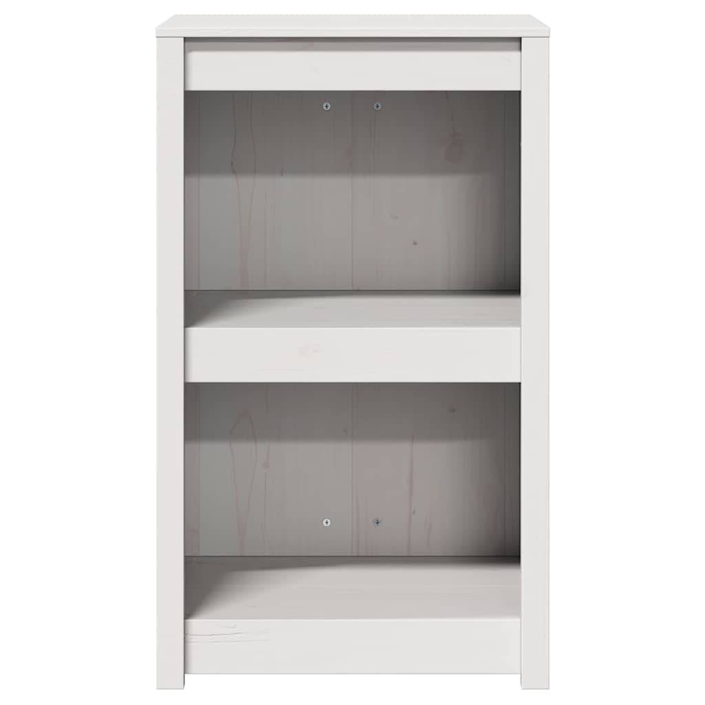 Küchenschrank mit Regal Weiß 55 x 55 x 92 cm Massivholz Kiefer