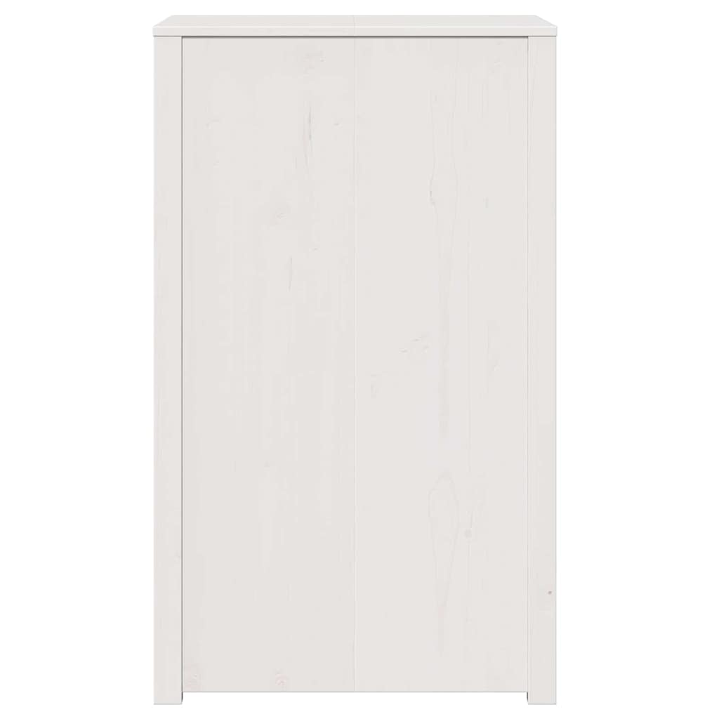 Küchenschrank mit Regal Weiß 55 x 55 x 92 cm Massivholz Kiefer