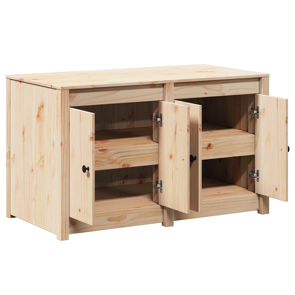Küchenschrank mit Tür Braun 106 x 55 x 64 cm Massivholz Kiefer