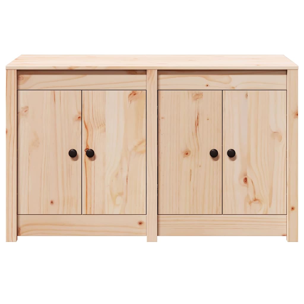 Küchenschrank mit Tür Braun 106 x 55 x 64 cm Massivholz Kiefer