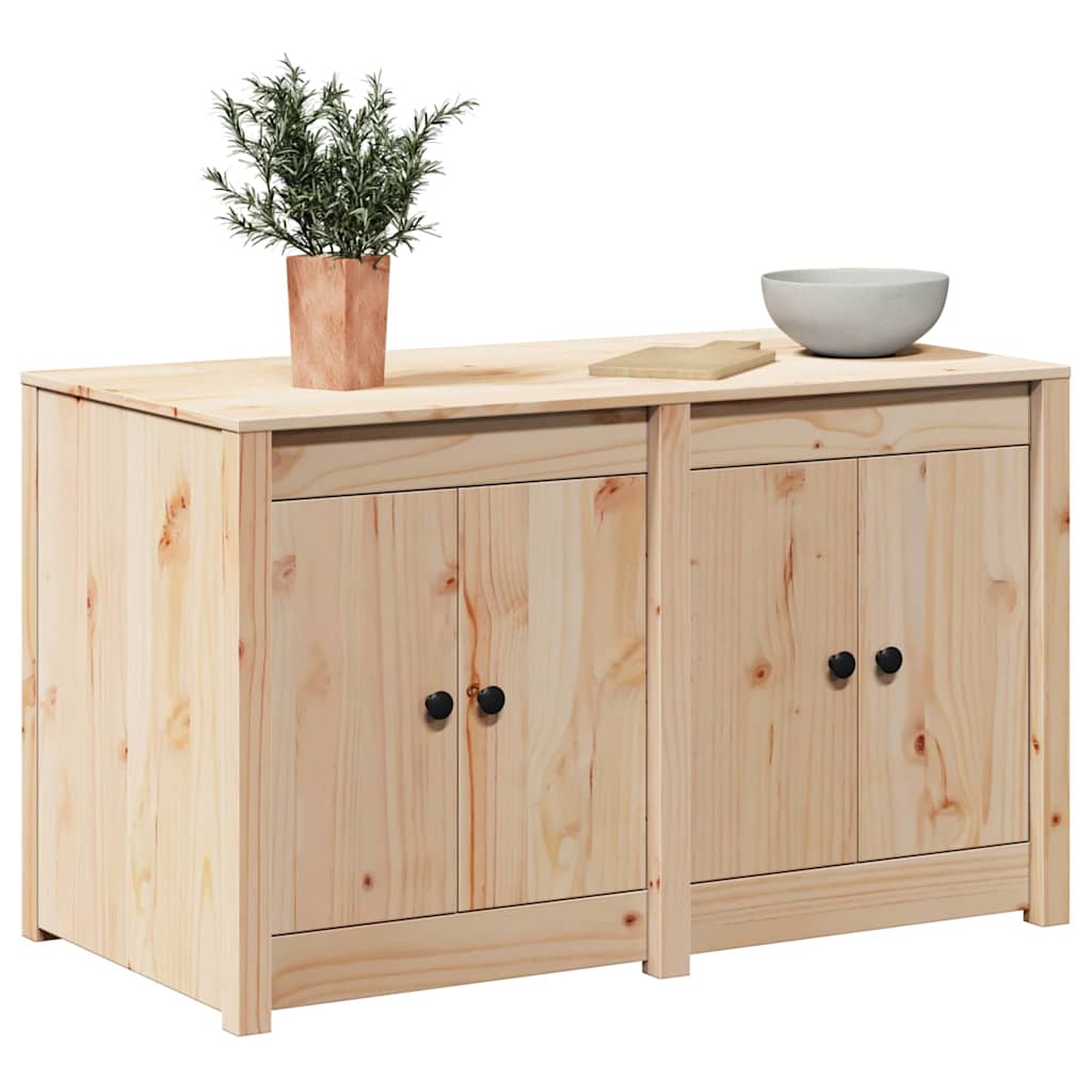 Küchenschrank mit Tür Braun 106 x 55 x 64 cm Massivholz Kiefer