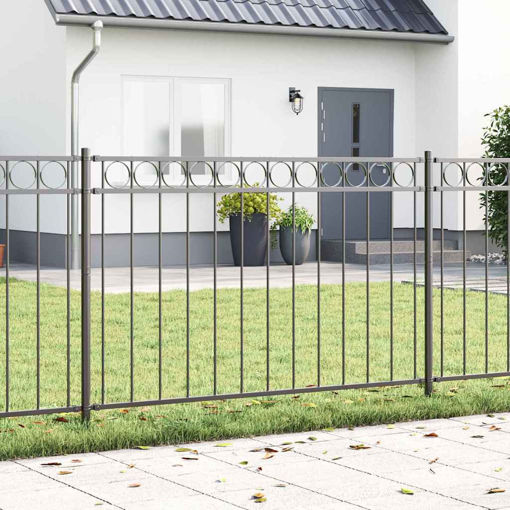Gartenzaun Grau Stahl