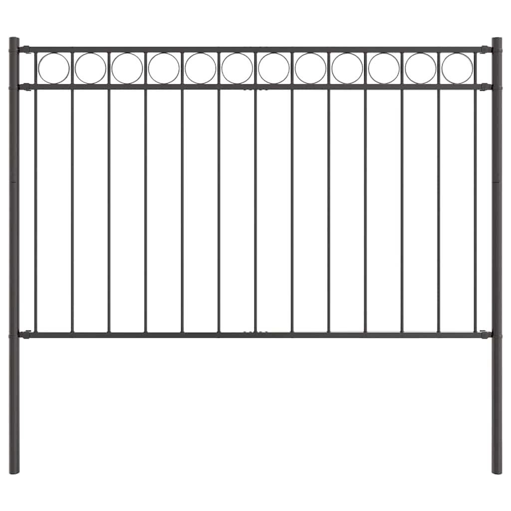 Gartenzaun Grau Stahl