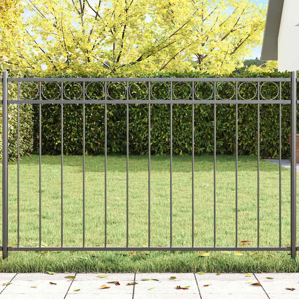 Gartenzaun Grau Stahl