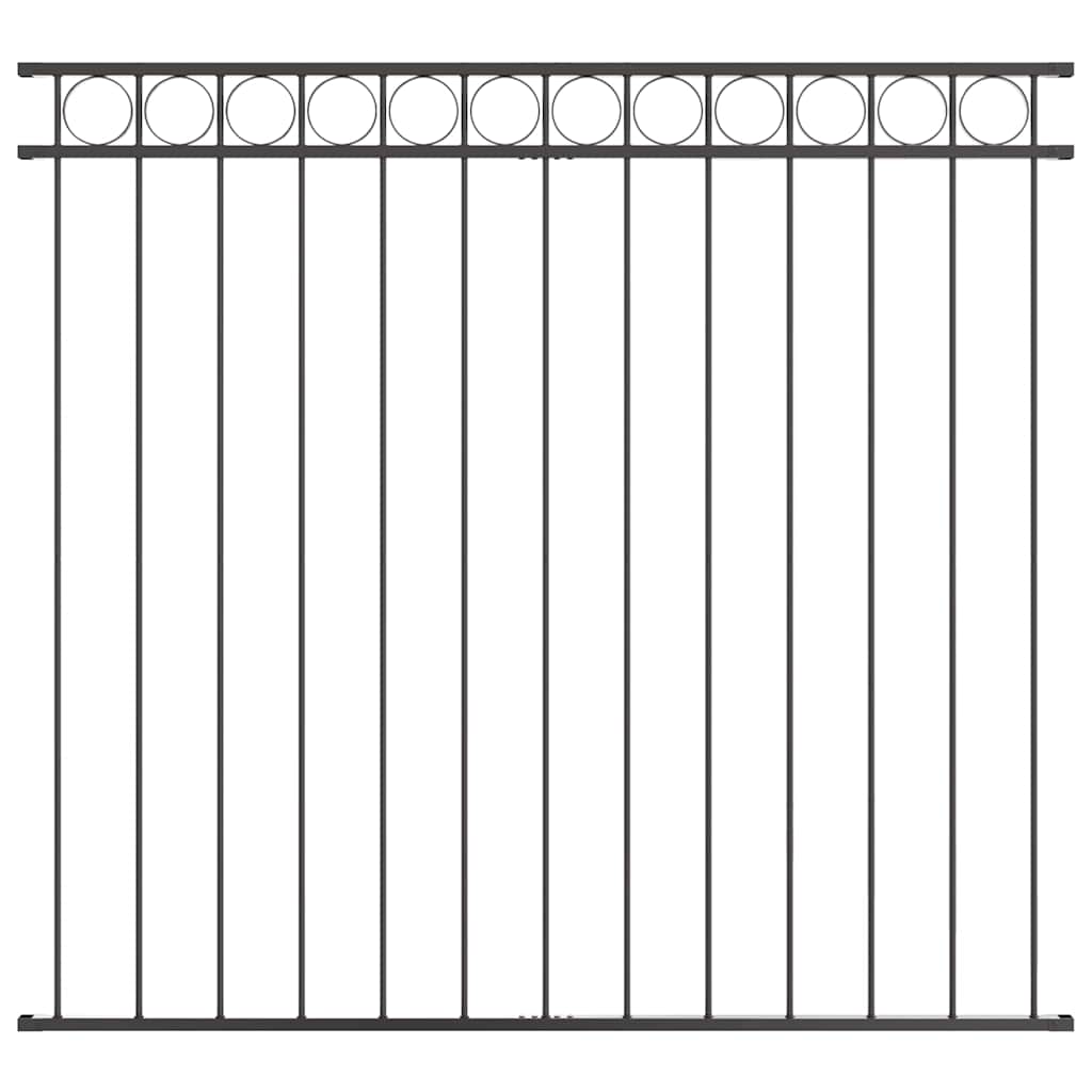 Gartenzaun Grau Stahl
