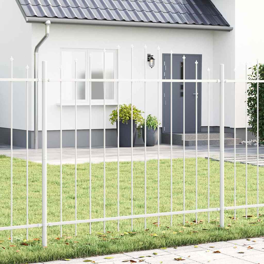 Gartenzaun Weiß 170 x 150 cm