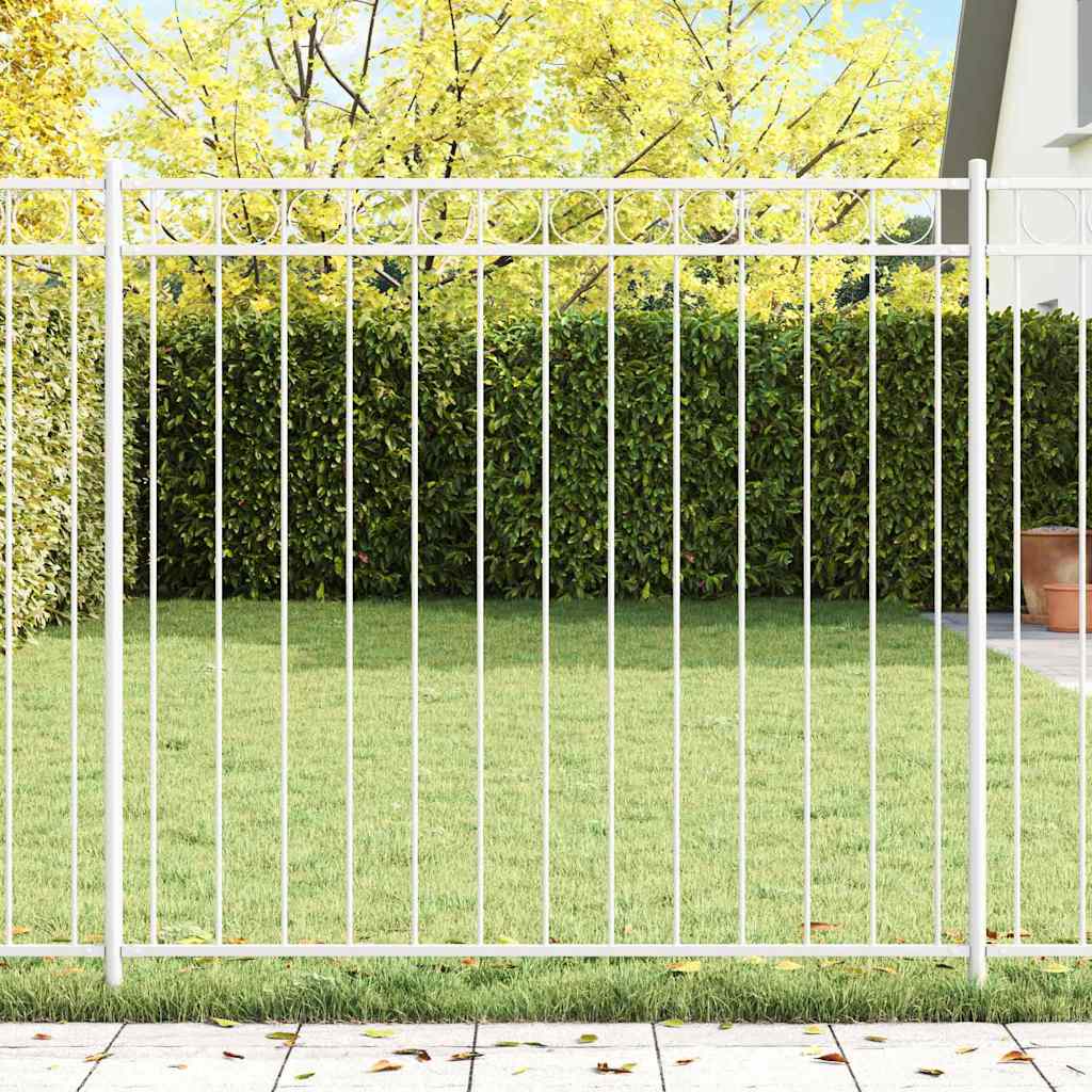 Gartenzaun Weiß Stahl