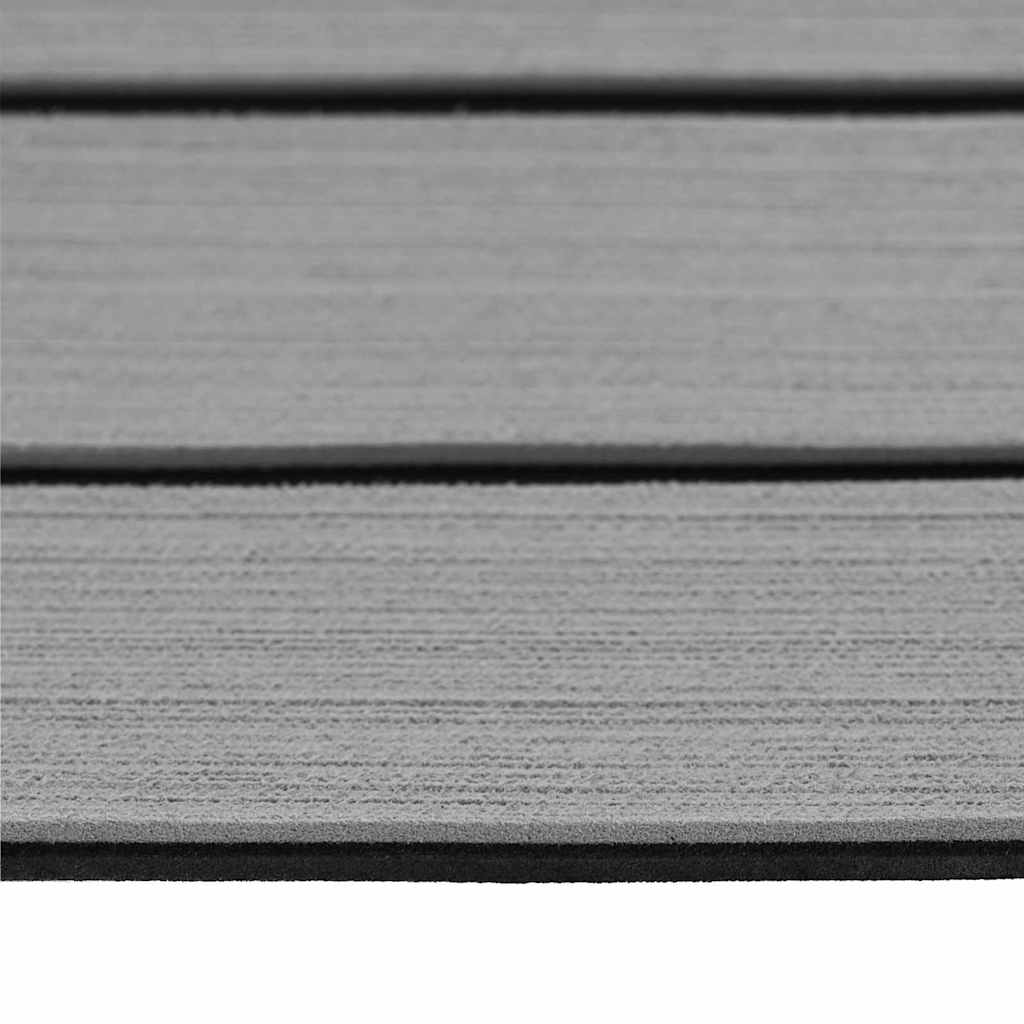 Bootsbelag Hellgrau, Schwarz 240 x 60 cm EVA-Schaum