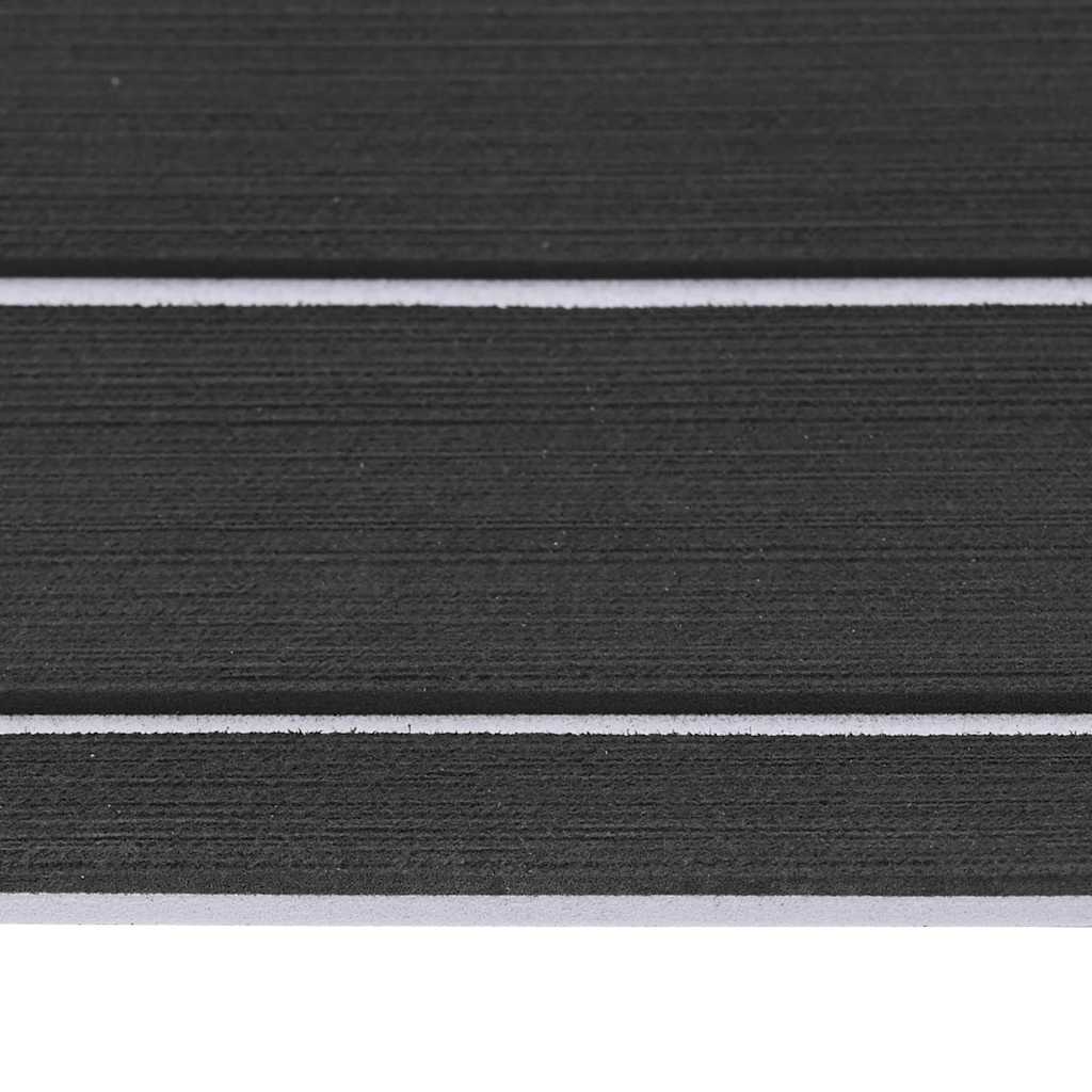Bootsbelag Dunkelgrau, Weiß 240 x 60 cm EVA-Schaum