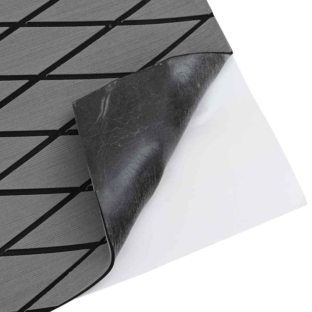 Bootsbelag Hellgrau, Schwarz 190 x 70 cm EVA-Schaum