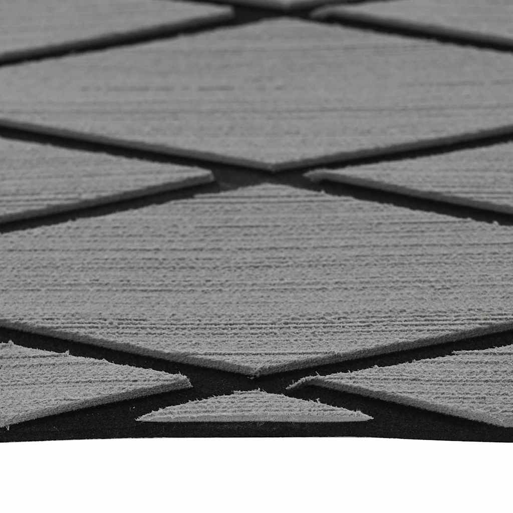 Bootsbelag Hellgrau, Schwarz 190 x 70 cm EVA-Schaum