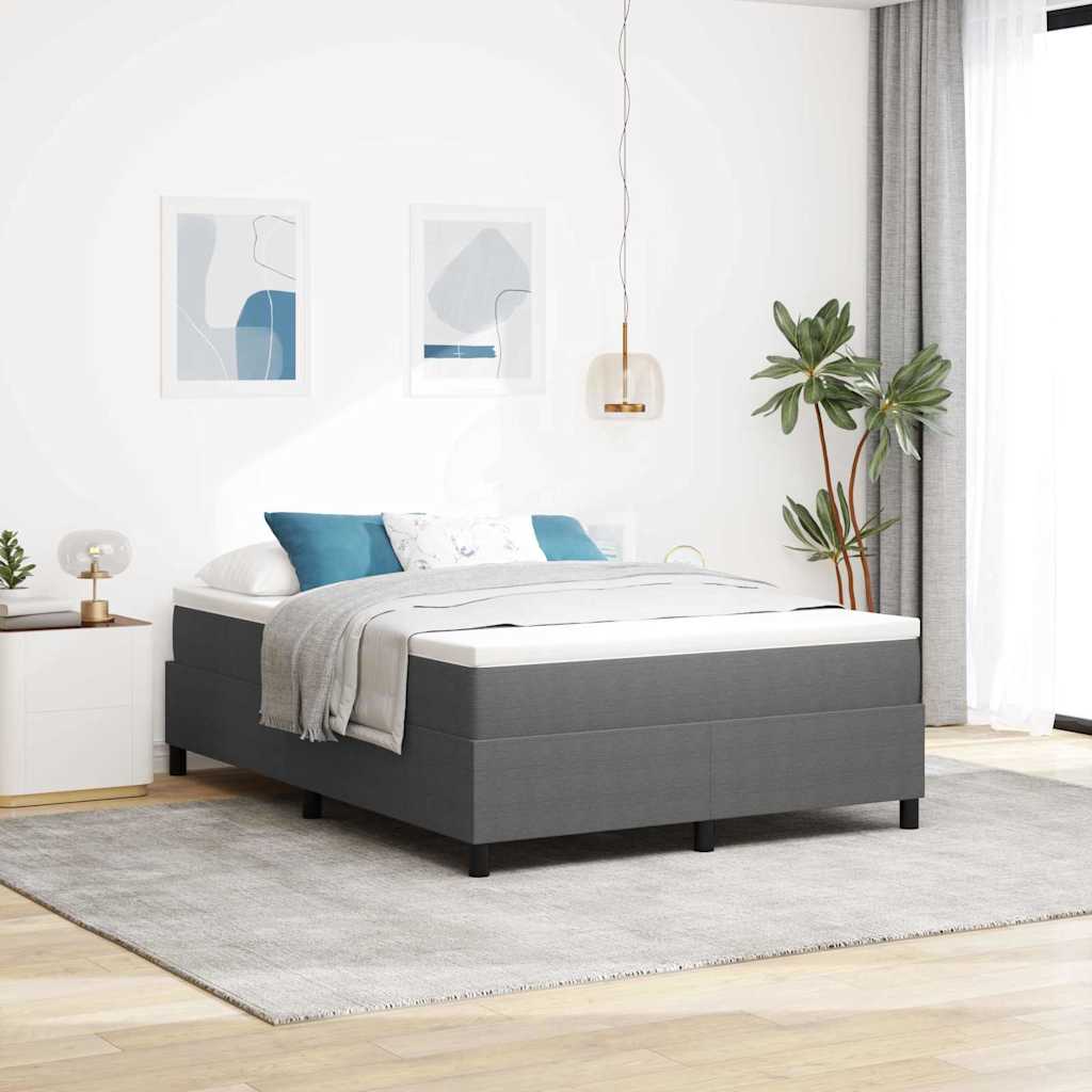 Boxspringbett Hellgrau 160 x 200 cm Cordstoff