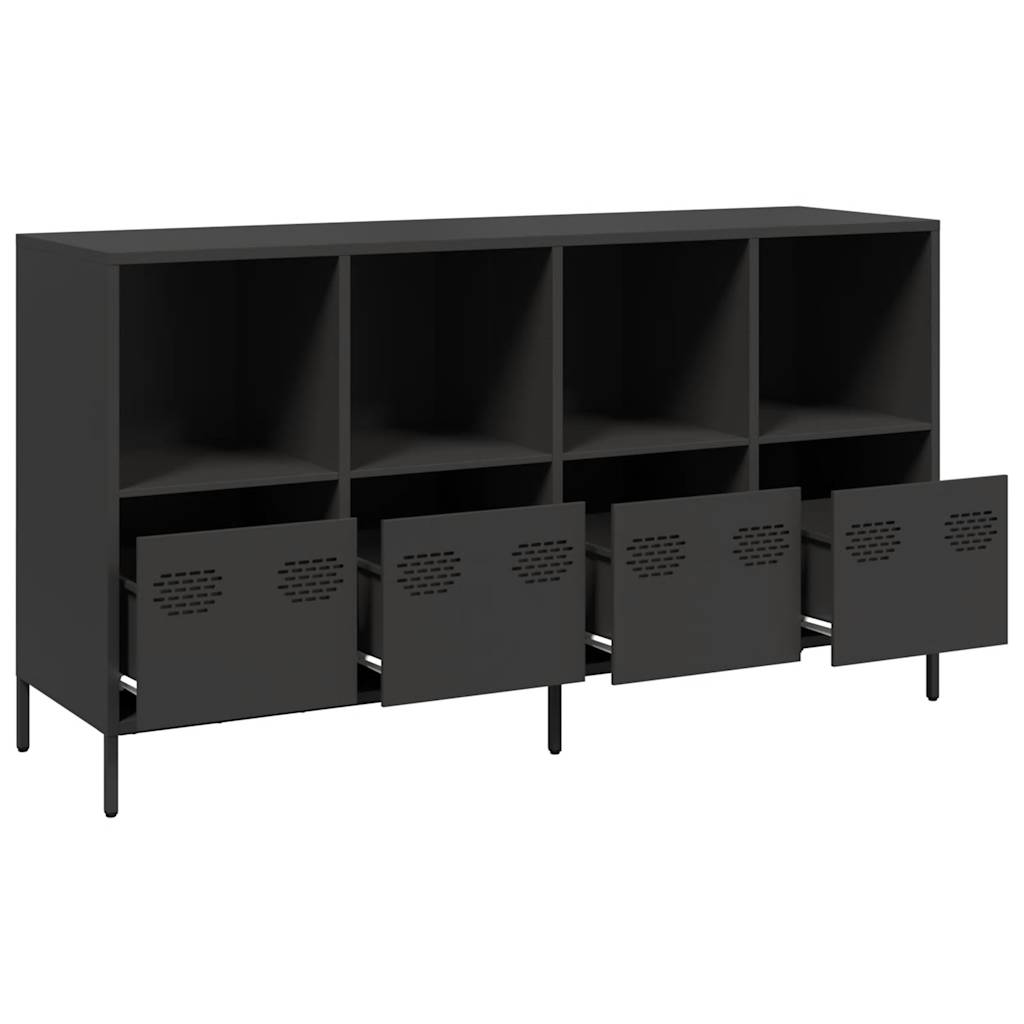 Sideboard Black 135x39x73.5 cm Cold-rolled steel