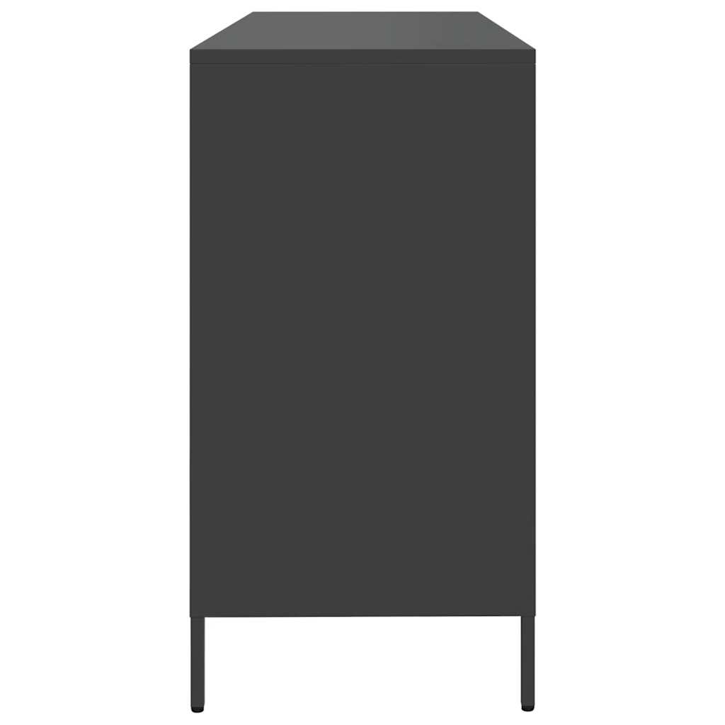 Sideboard Black 135x39x73.5 cm Cold-rolled steel