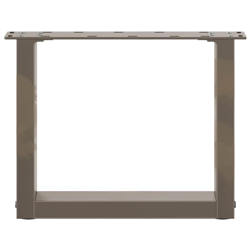 Coffee table legs U-shape 2 pcs. Natural steel 30x(30-31) cm steel