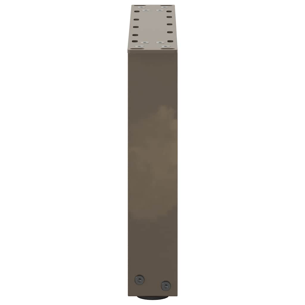 Coffee table legs U-shape 2 pcs. Natural steel 30x(30-31) cm steel